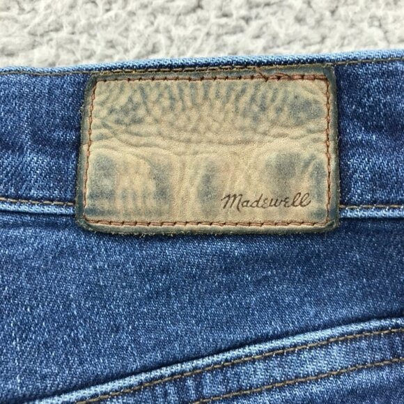 MADEWELL Womens Size 26 Medium Wash 9" Mid Rise Skinny Stretch Denim Jeans - Picture 5 of 16